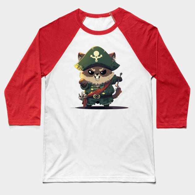 cute pirate Baseball T-Shirt by piratesnow